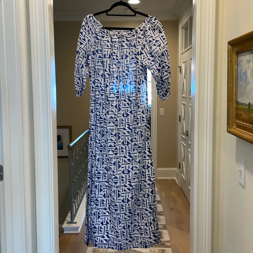 Marie Eiffel blue and white maxi (ml)